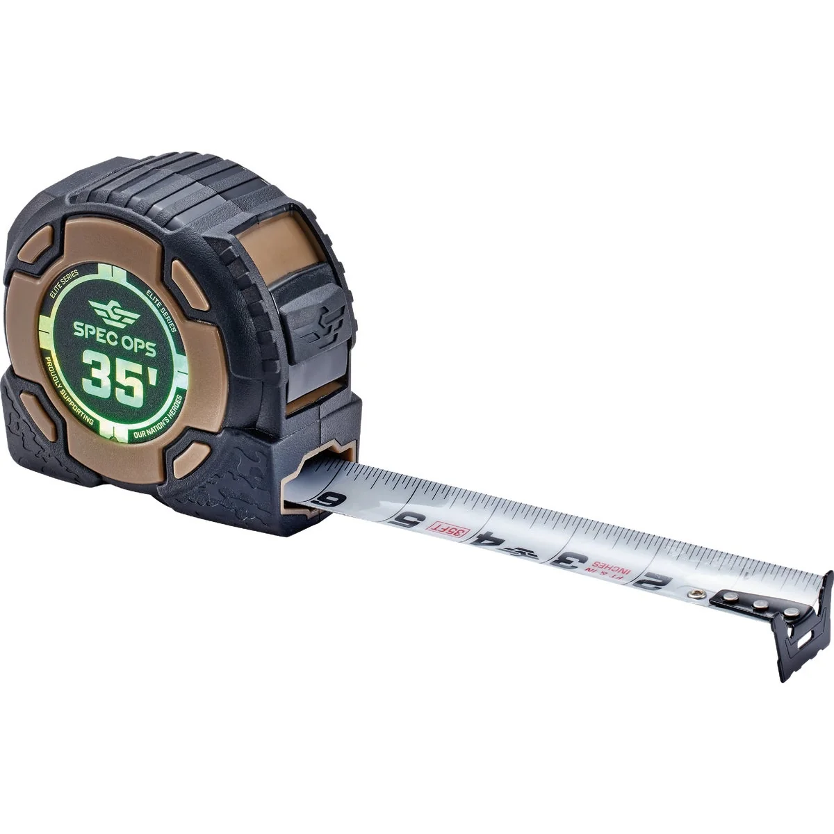 Traditional Spec Ops Elite Series 35 Ft. Tape Measure High-Grade