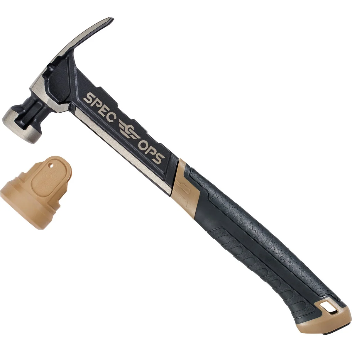 Long-Lasting Spec Ops 16 Oz. Smooth-Face Rip Claw Steel Hammer with Soft Mallet Cap Sophisticated