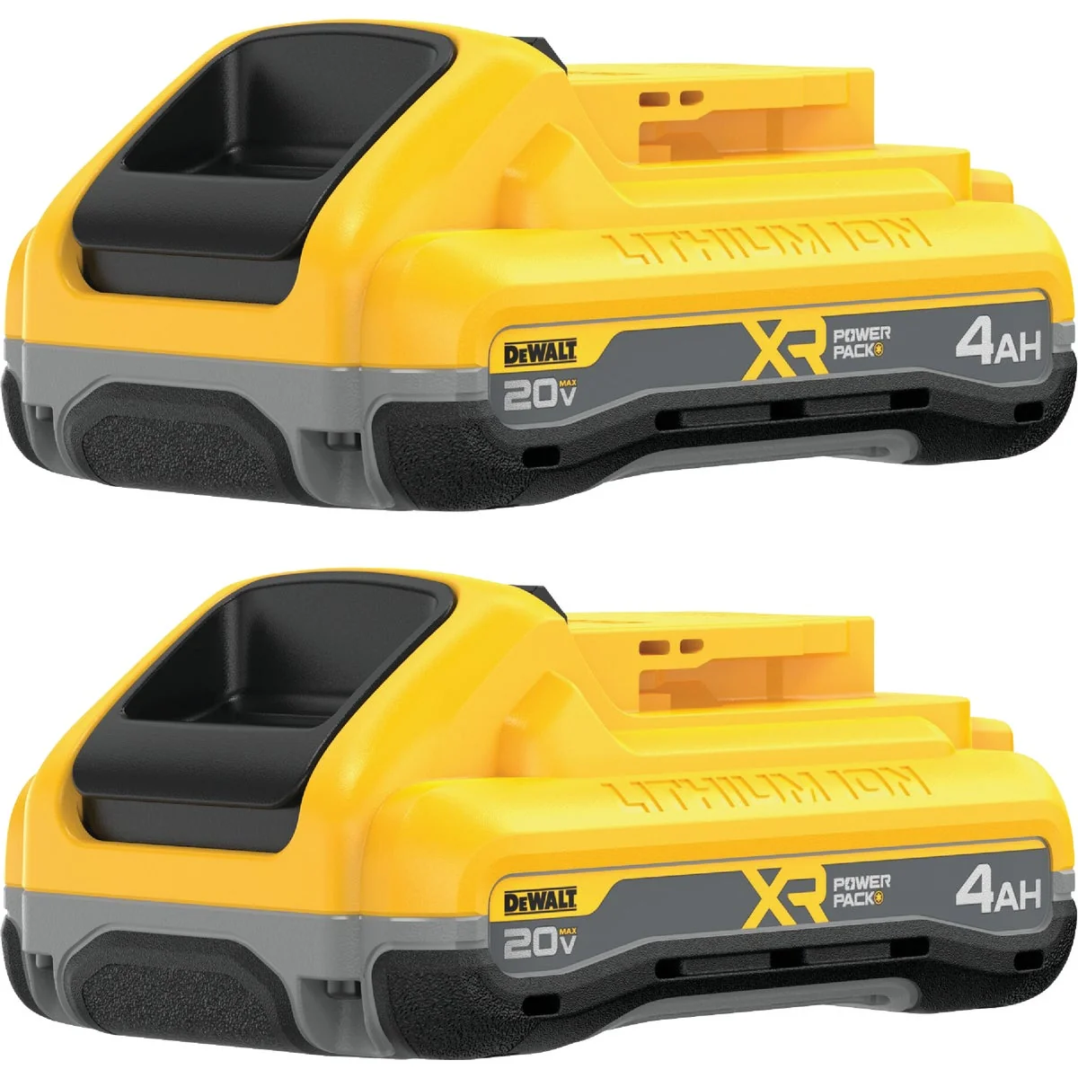 Next-Generation DEWALT 20V MAX XR POWERPACK 4.0 Ah Battery Pack 2-Pack Professional