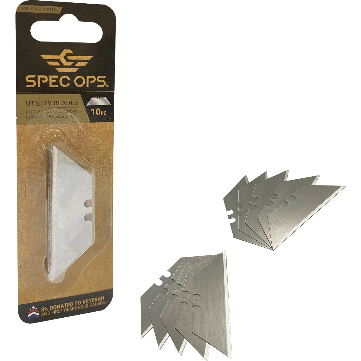 Exclusive Spec Ops Safety Knife Blade 10-Pack Relaxed