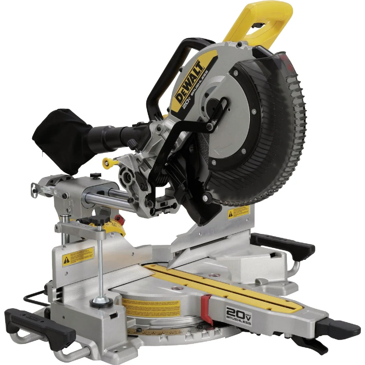 Secure DEWALT 20V MAX XR 12 In. Double Bevel Sliding Miter Saw Tool Only Enhanced