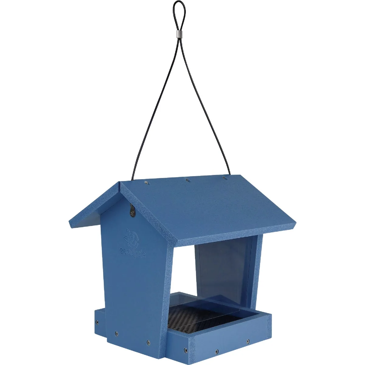 Excellent EcoCycle Bird Banquet 2.15 Qt. Recycled Plastic Hopper Bird Feeder Clean