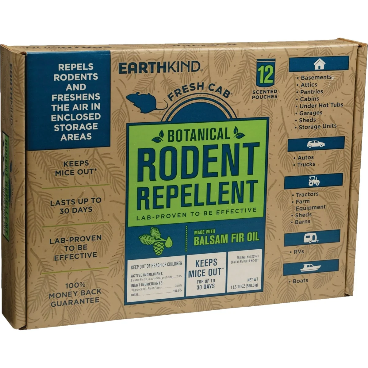 Exceptional Earth Kind Fresh Cab 2.5 Oz. Granular Rodent Repellent 12-Pack Advanced
