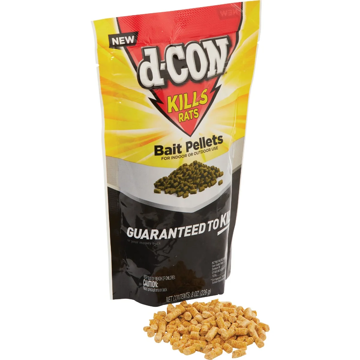 Effective D-Con Pellet Rat And Mouse Poison 8 Oz. User-Friendly