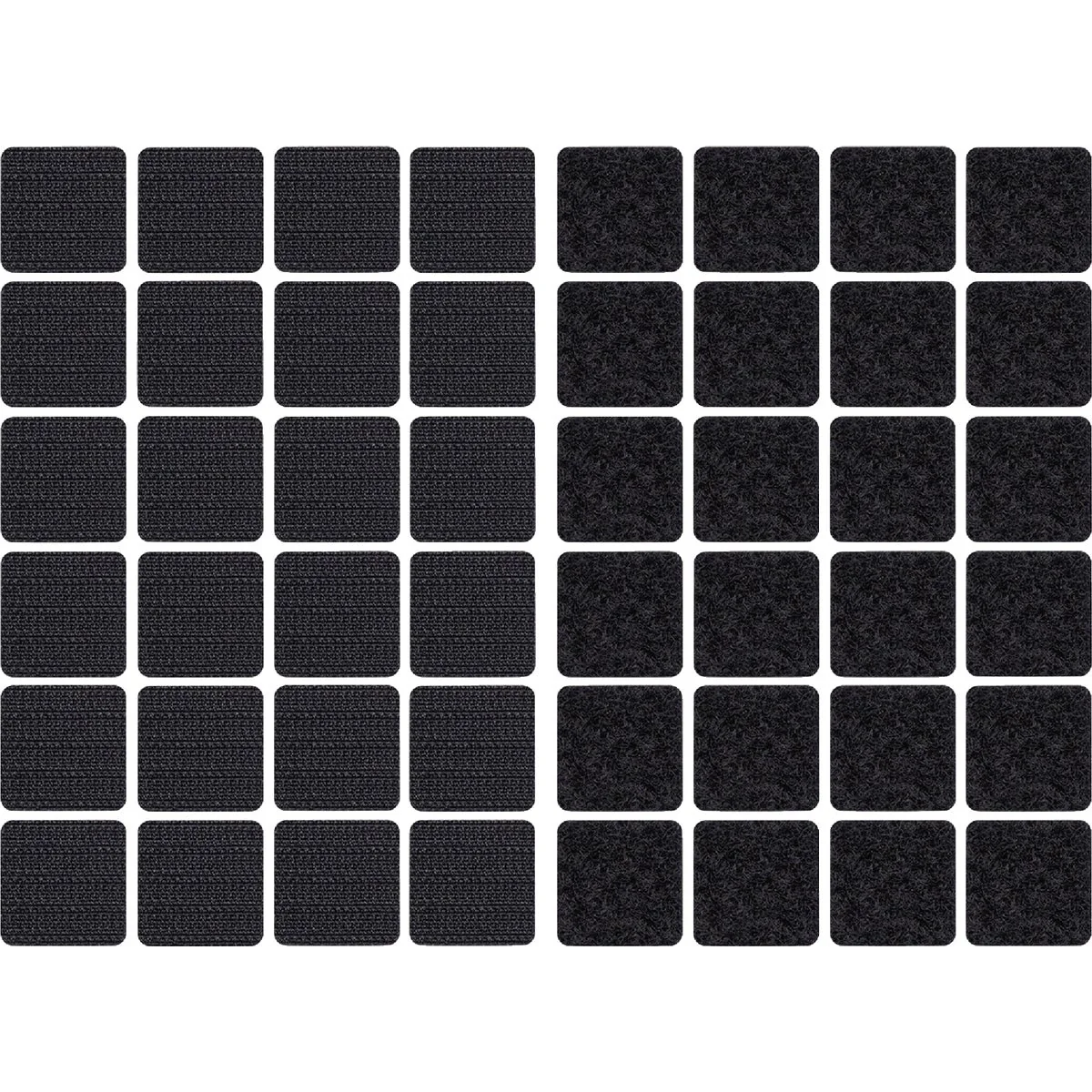 Pure Wrap-It Storage Stick ‘Em 1 In. Black Hook Loop Square 24 Ct. Stylish