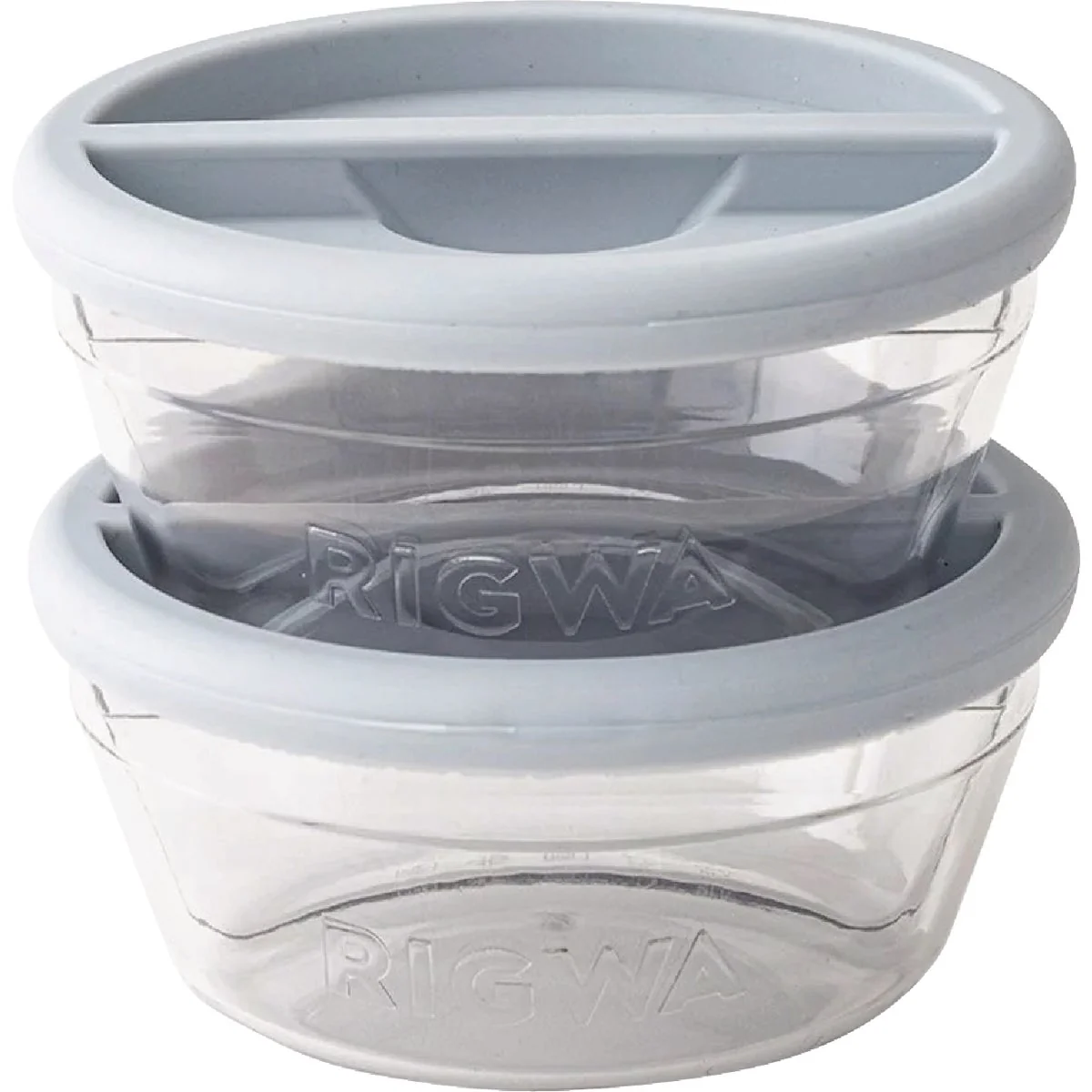 Green Rigwa Life 2-Way Divider Set for 20 Oz. Bowls Reusable