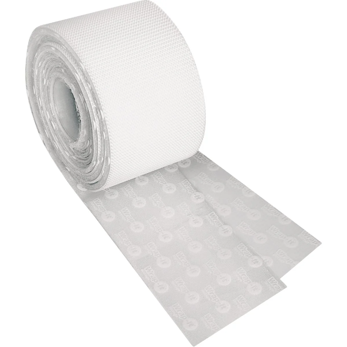 Expertly Made Wrap-It Storage Stick ‘Em 2 In. x 4 Ft. Industrial Strength White Hook Loop Roll Detailed