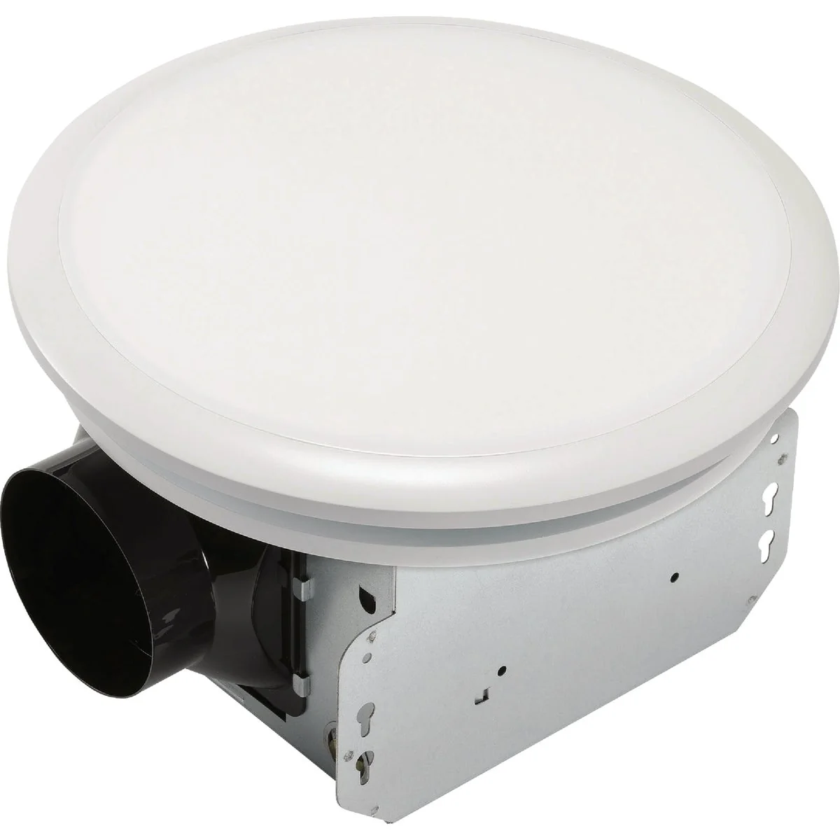 Fast Homewerks 110 CFM 2.0 Sone Ceiling No Cut Installation Bathroom Exhaust Fan with LED Light Solid