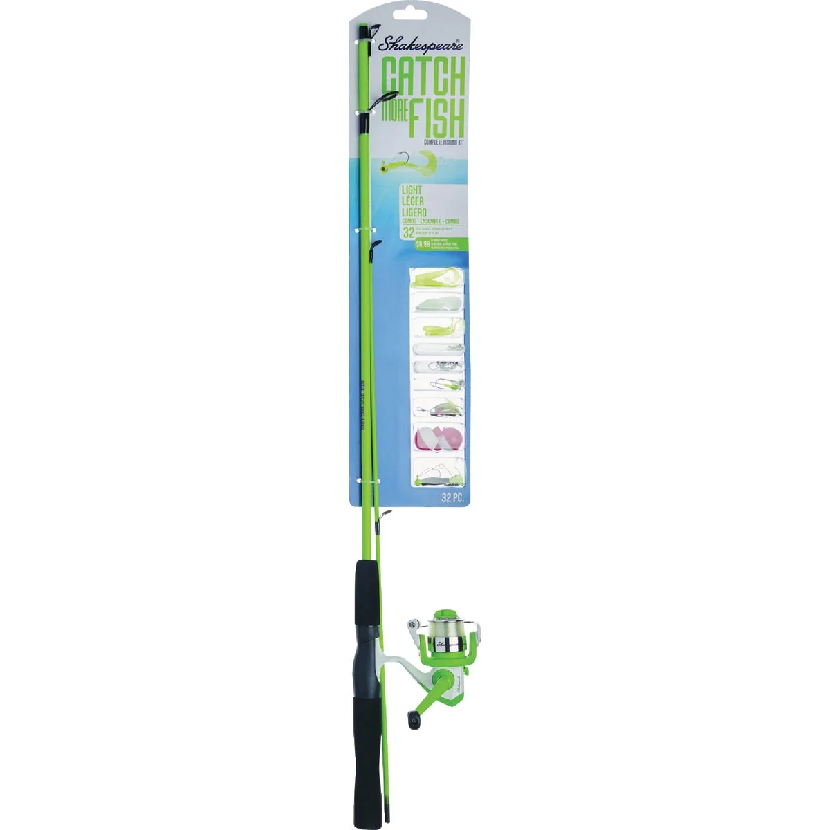Dependable Shakespeare Catch More Fish Light Spinning Kit Safe