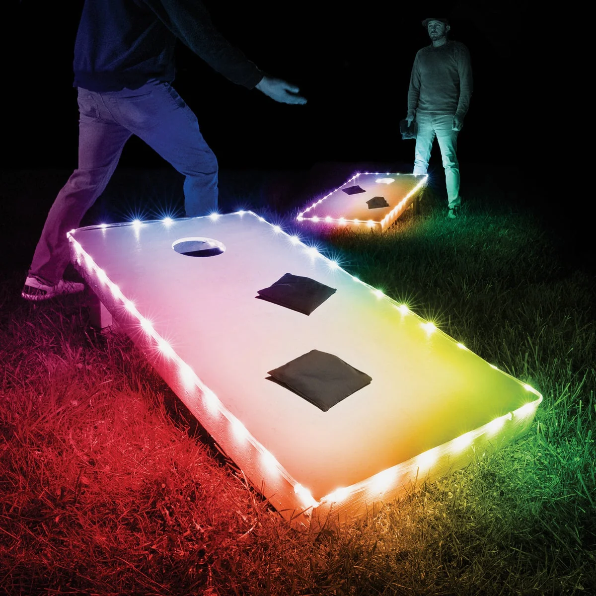Outstanding Toss Brightz Color Select LED Light Kit for Cornhole Boards Soft
