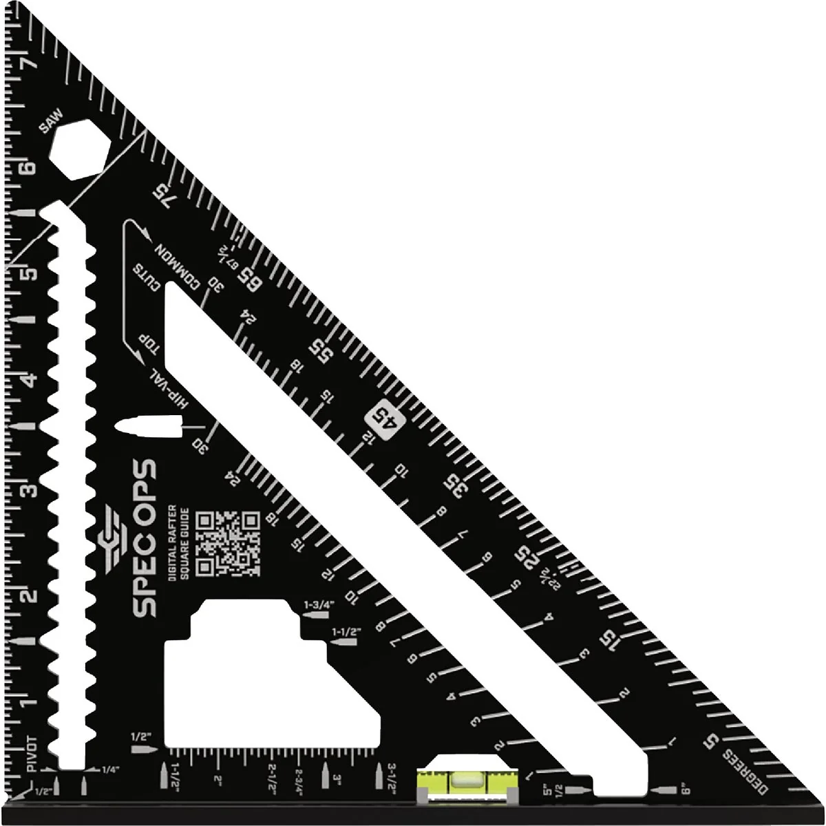 Reusable Spec Ops 7 In. Rafter Square with Vial Level Trusted