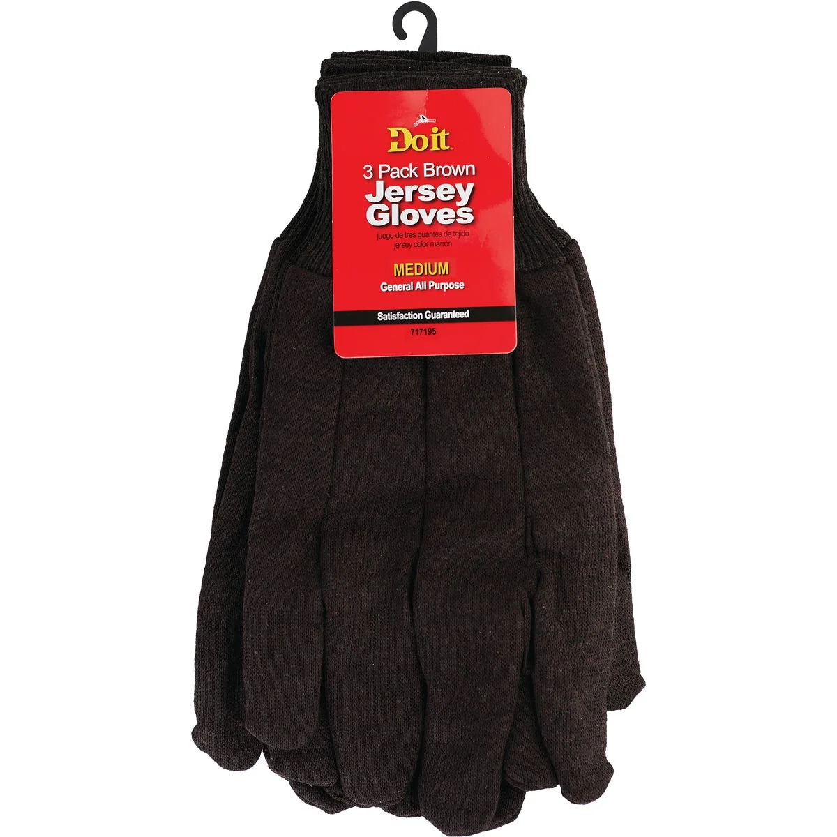 Minimalist Do it Medium Jersey Knit Work Glove 3-Pack Enhanced