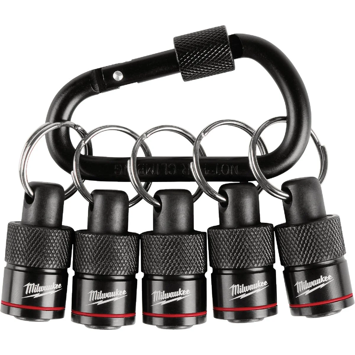Exclusive Milwaukee Bit Holder with Carabiner 5-Piece Natural