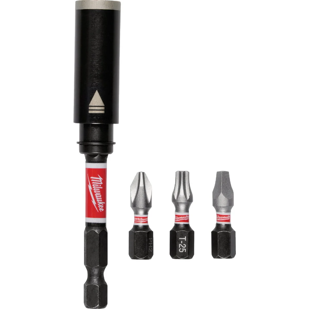 Traditional Milwaukee SHOCKWAVE Impact Duty 3 In. Bit Holder with 3 Insert Bits Certified