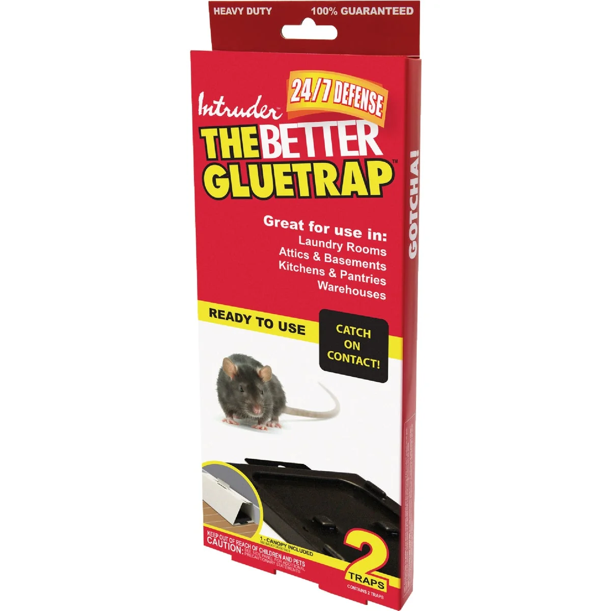 Verified Intruder The Better GlueTrap with Canopy 2-Pack Minimalist