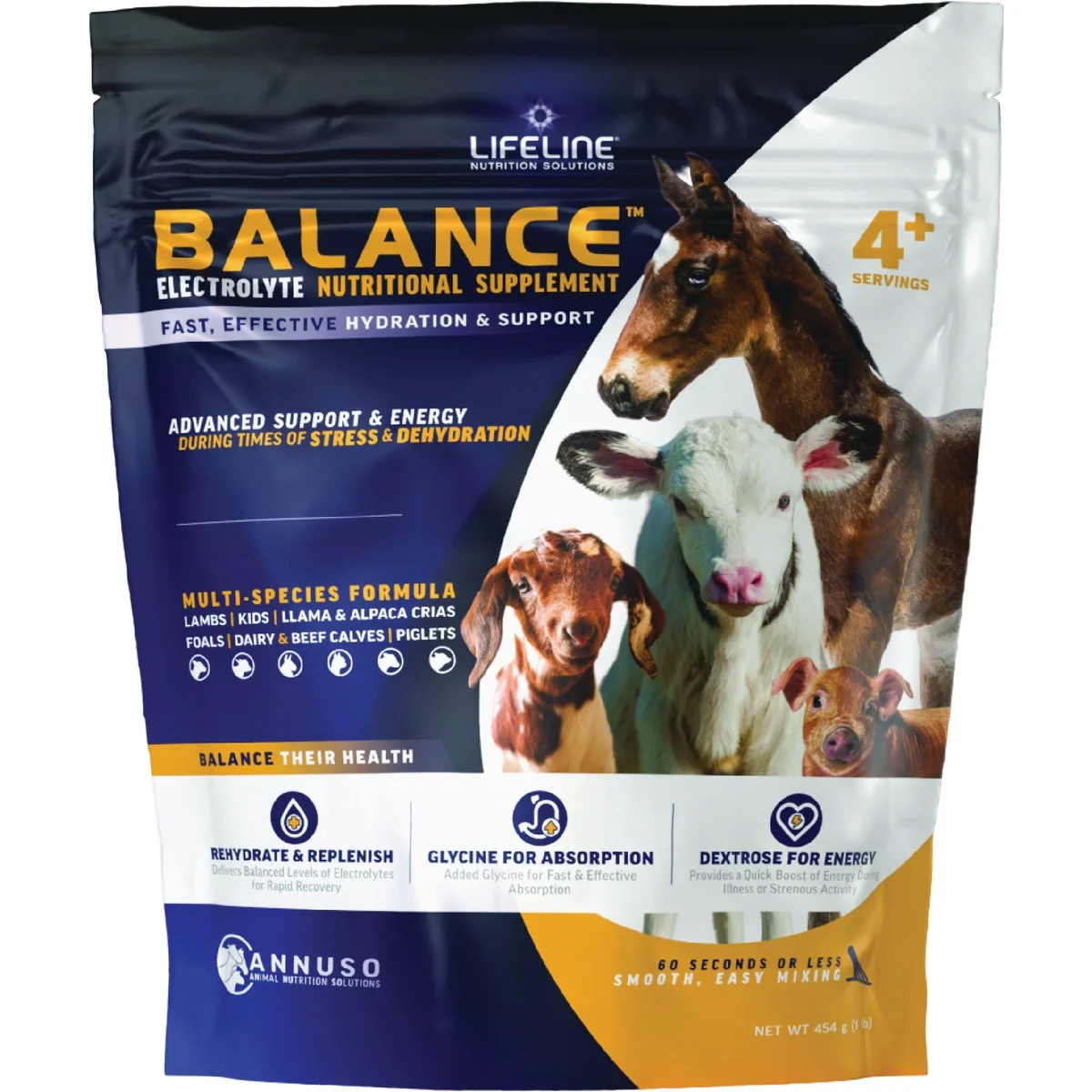 Verified LifeLIne Balance 1 Lb. Multi-Species Electrolyte Nutritional Supplement Dependable