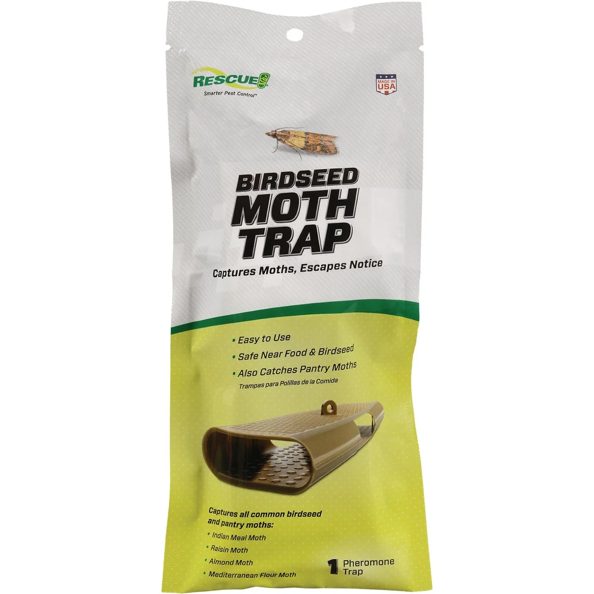 Environmentally Friendly Resue Birdseed Moth Trap Display 12-Piece Secure