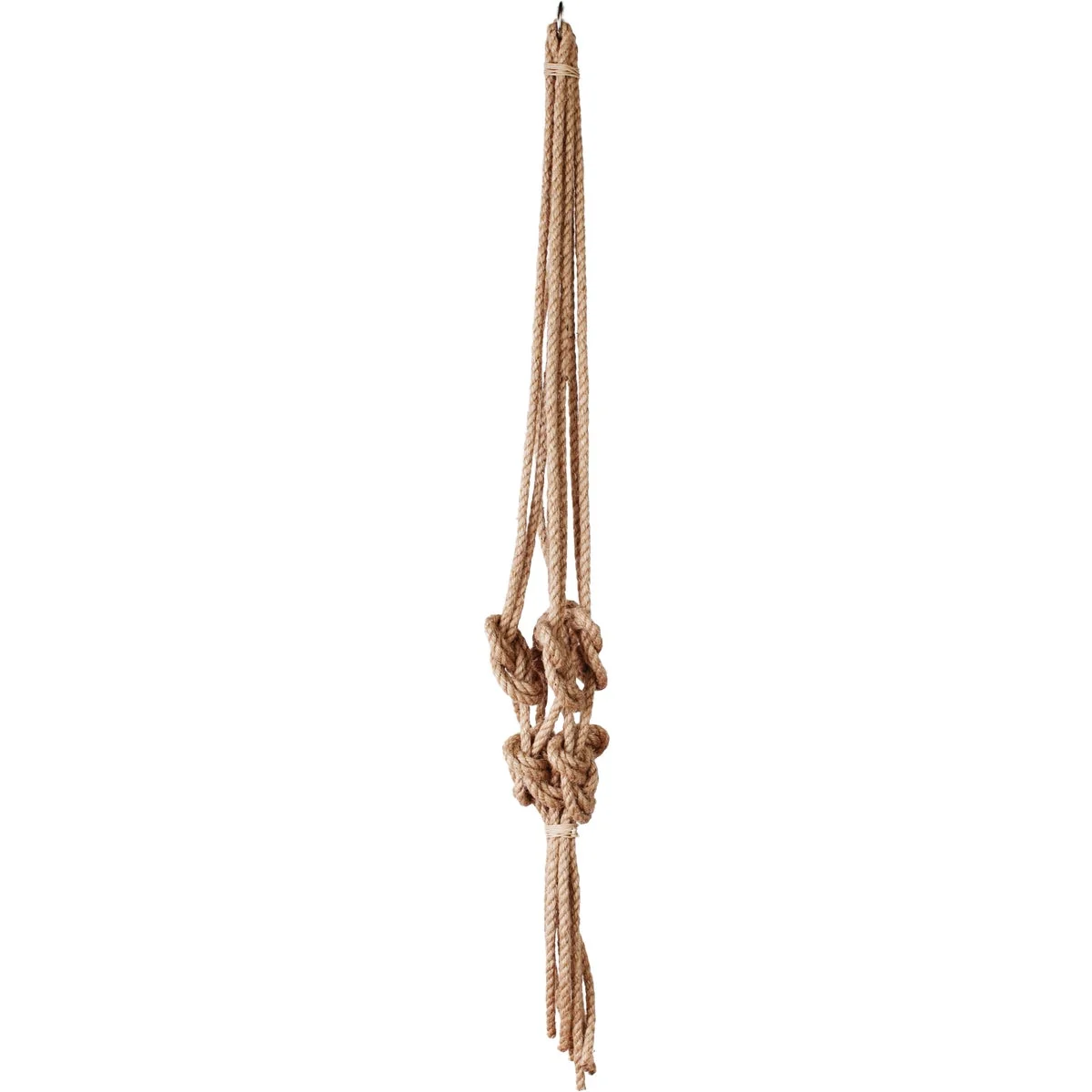 Recyclable Primitive Planters 36 In. Knotted Rope Hanger Classic