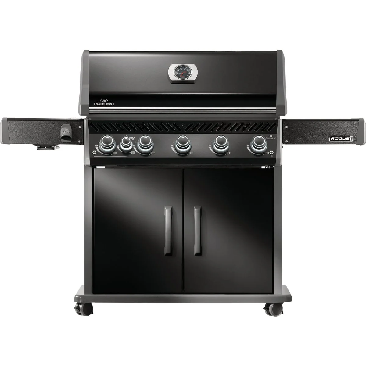 Selected Napoleon Rogue Pro 625 5-Burner LP Gas Grill with Infrared Side Burner Black Secure