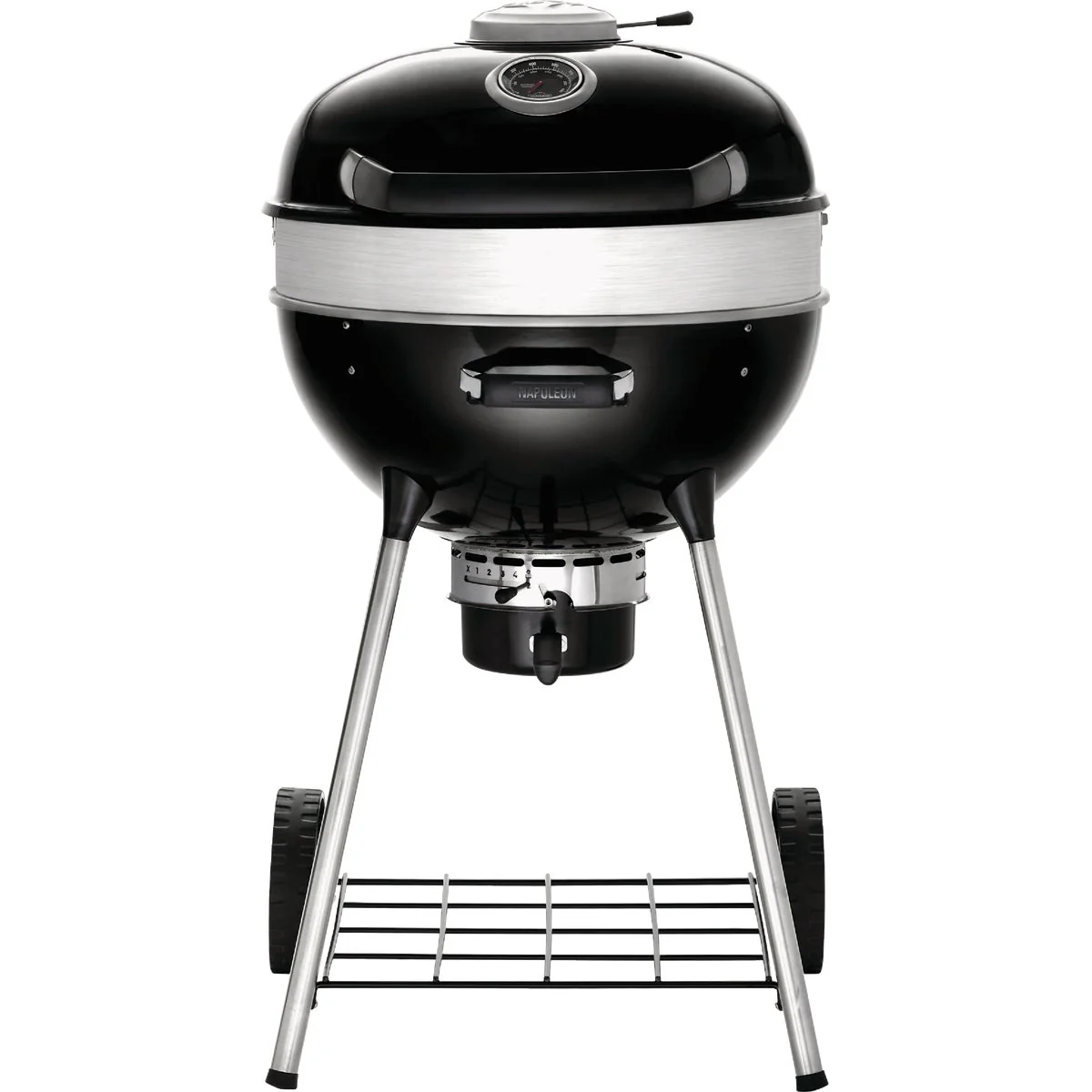 Lightweight Napoleon PRO22 Charcoal Kettle Grill Black Premium Material