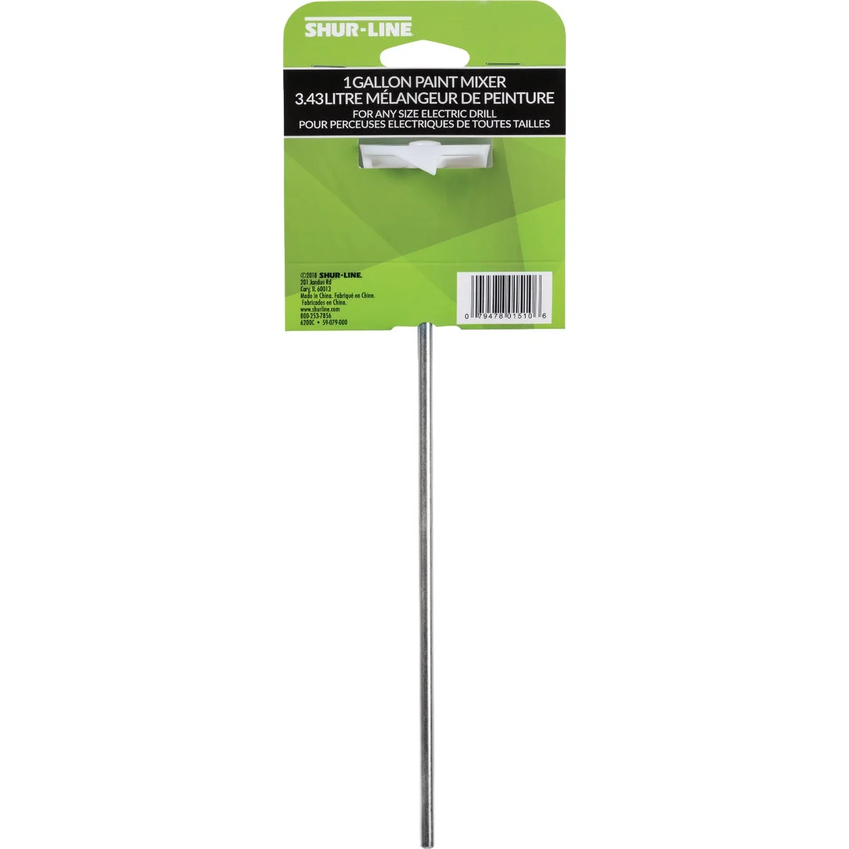 Durable Shur-Line Gal. 10-1 2 In. Paint Mixer Solid
