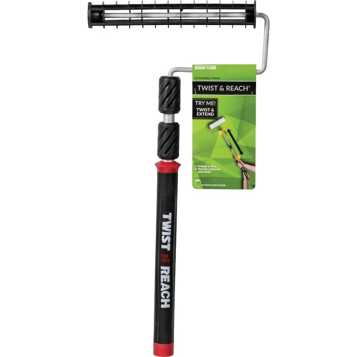 Next-Generation Shur-Line Premium Twist ‘N Reach Premium Extension Pole With 9 In. Roller Frame Trendy