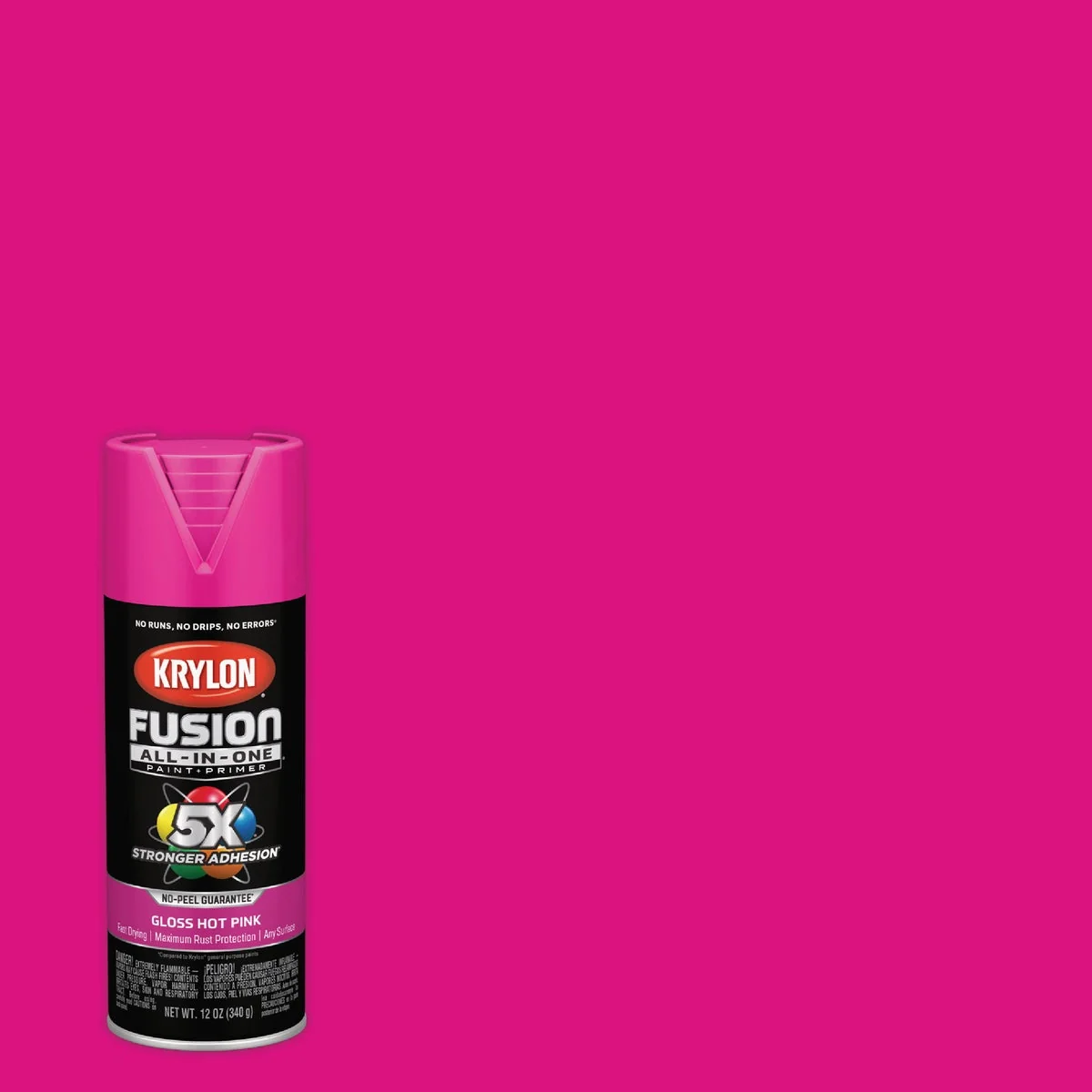 Expertly Made Krylon Fusion All-In-One 12 Oz. Gloss Spray Paint Hot Pink Exclusive