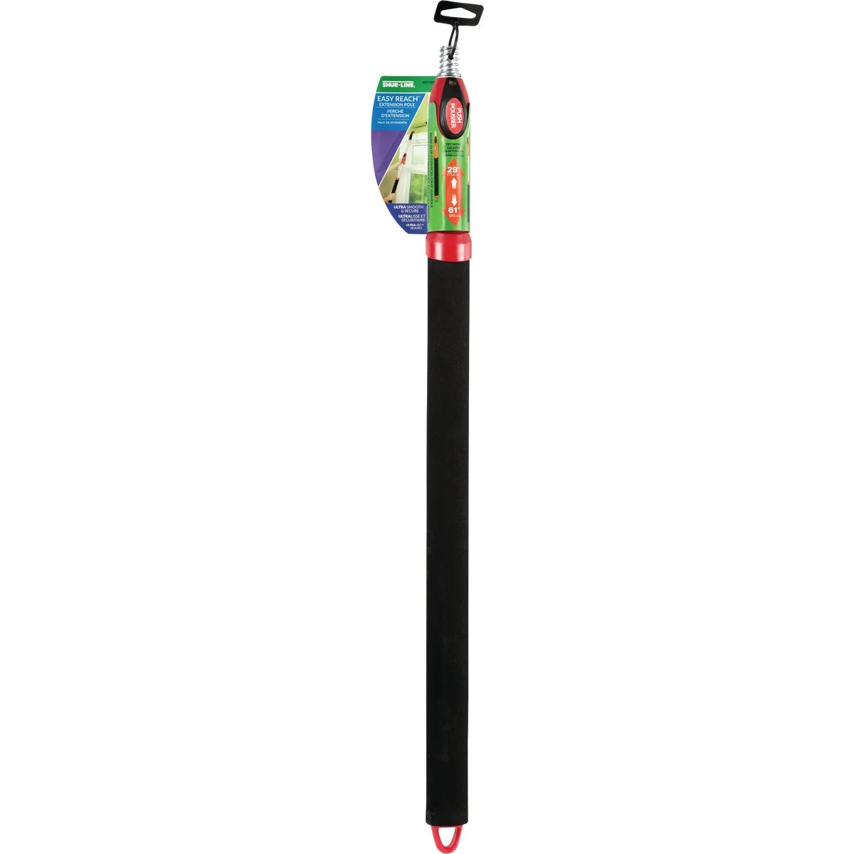 Carefully Designed Shur-Line Easy Reach 2-1 2 Ft. to 5 Ft. Aluminum Extension Pole Fine Crafted