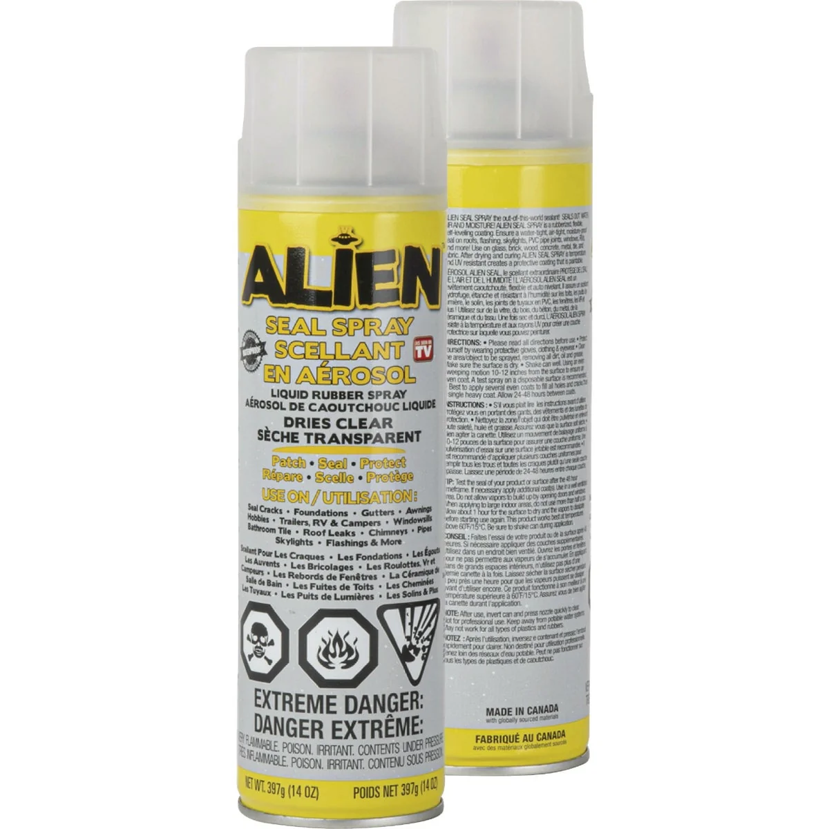 Official Alien 14 Oz. Seal Spray Clear Natural