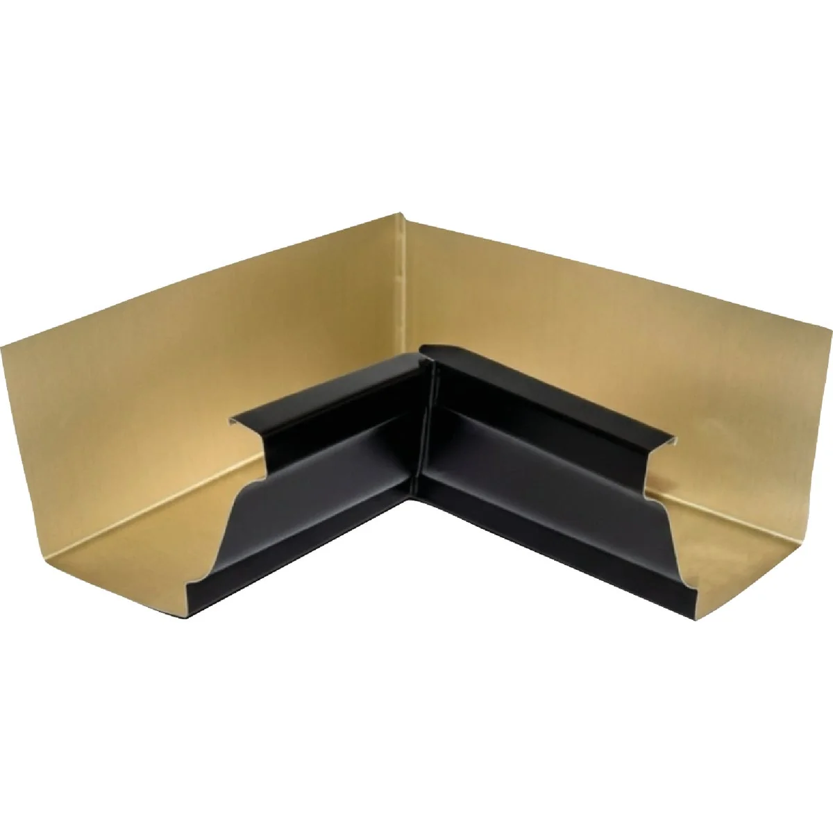 Comfortable Spectra Metals 5 In. Aluminum Black Miter Gutter Inside Corner Convenient
