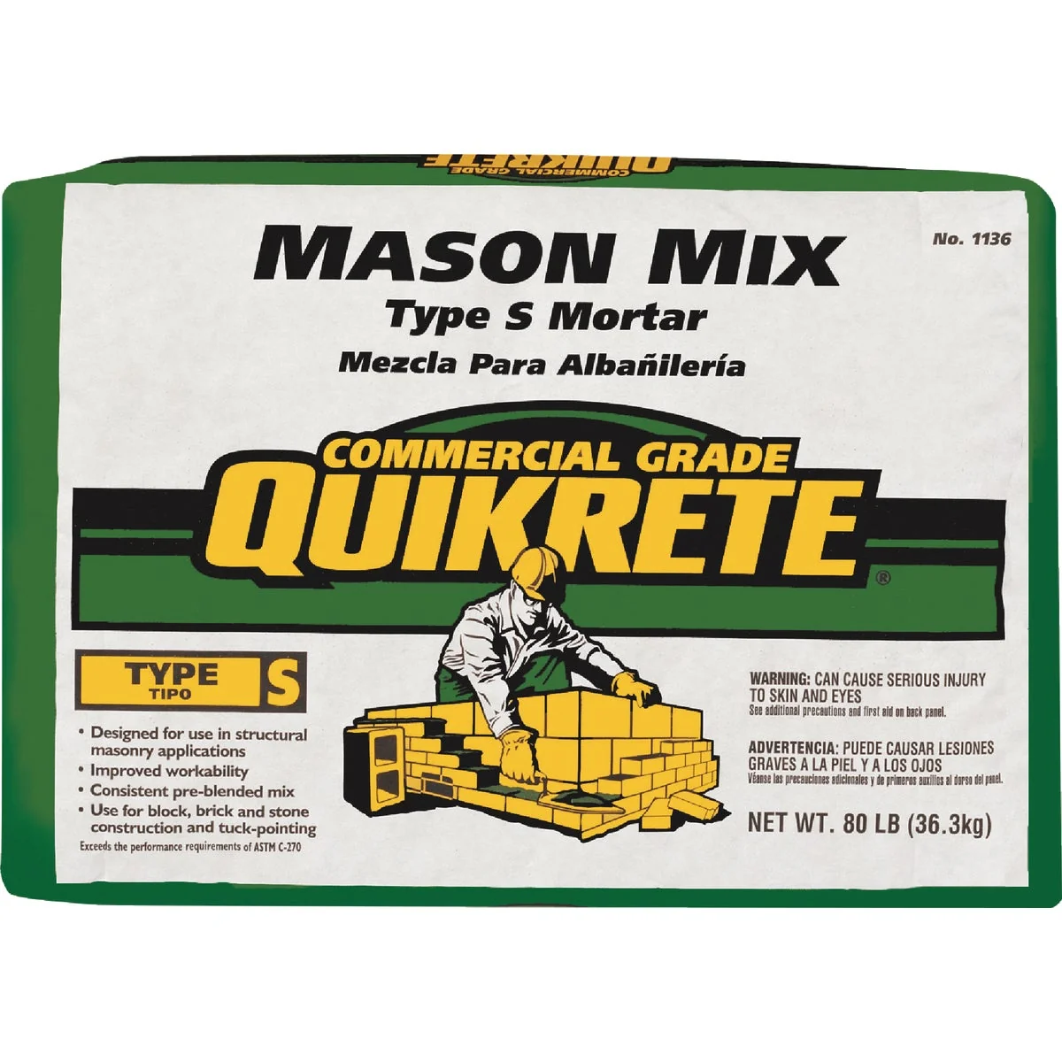Durable Quikrete 80 Lb. Type S Mason Mix Casual