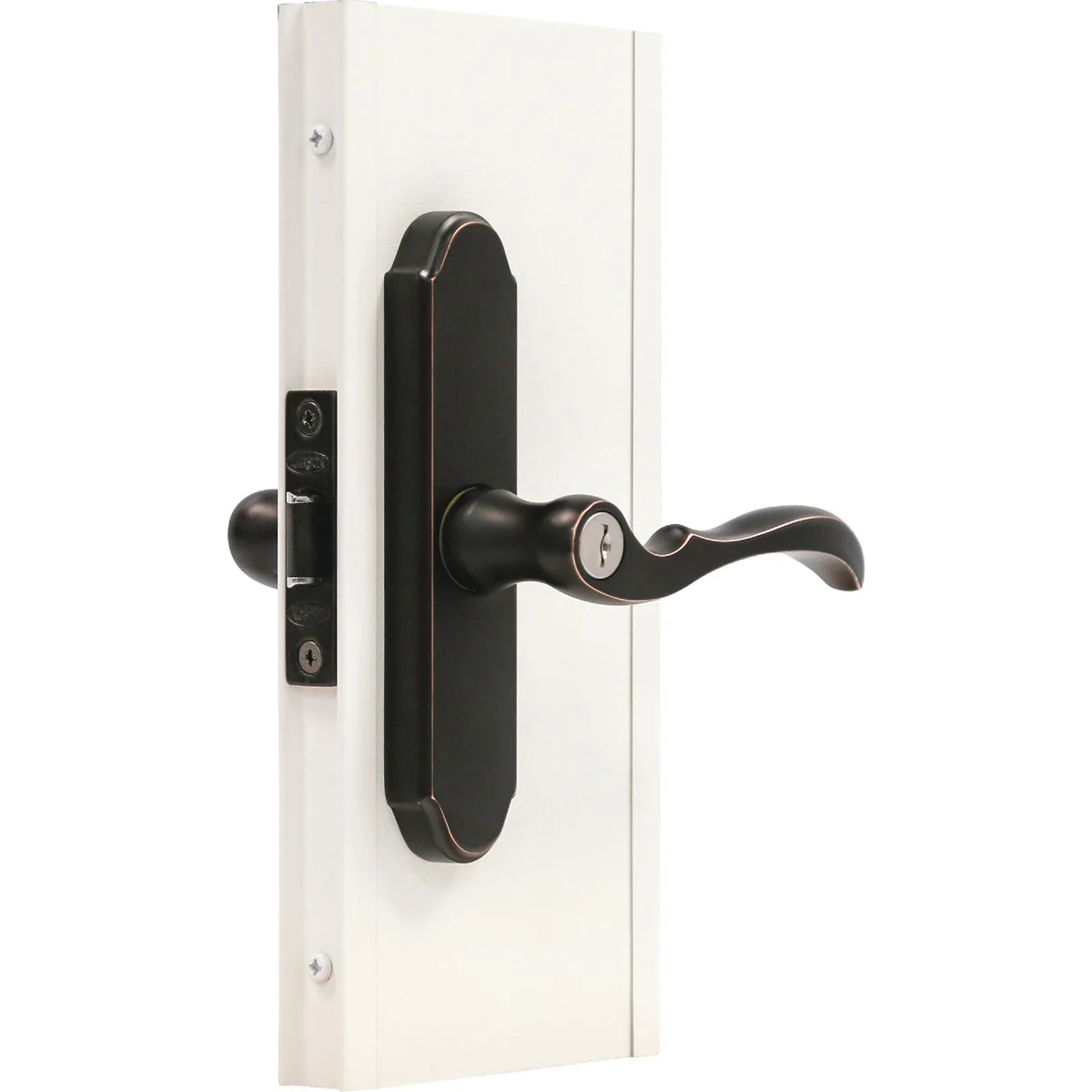 Unique Larson M2 Aged Bronze Storm Door Leverset Artisan