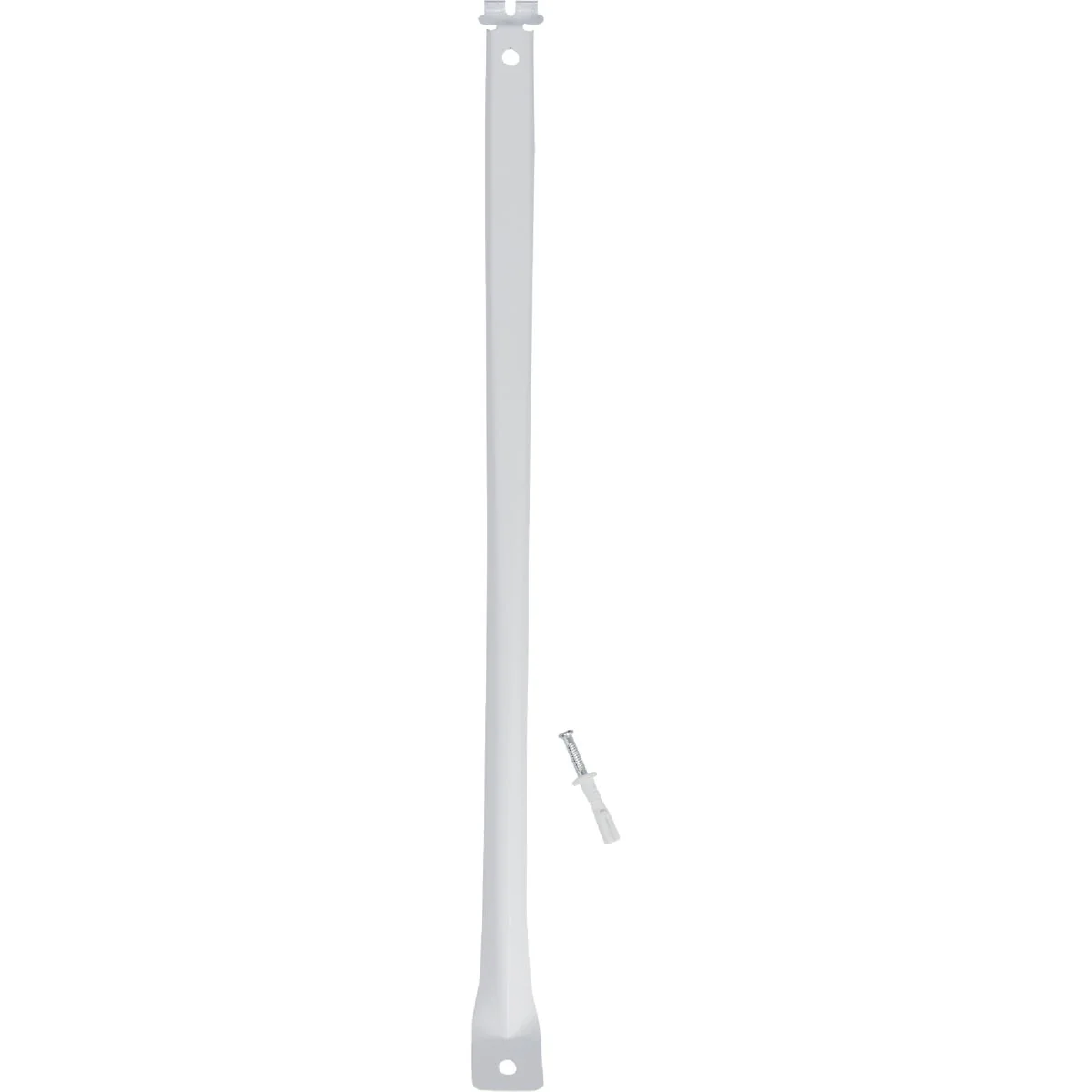 Practical Rubbermaid 12 In. White Steel Support Brace Stylish