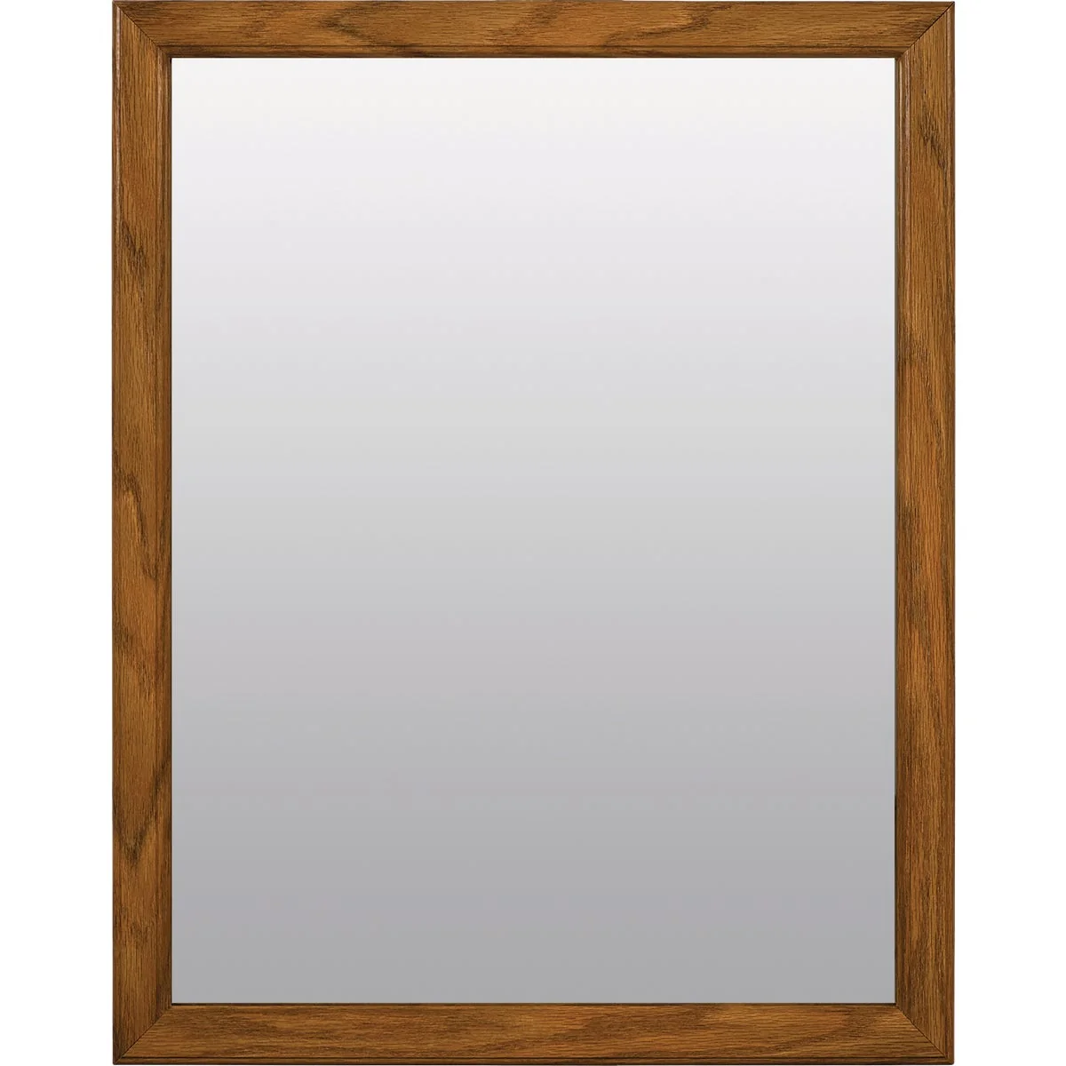 Fine Crafted Zenna Home 20 In. x 25 In. Oak Framed Wall Mirror Excellent