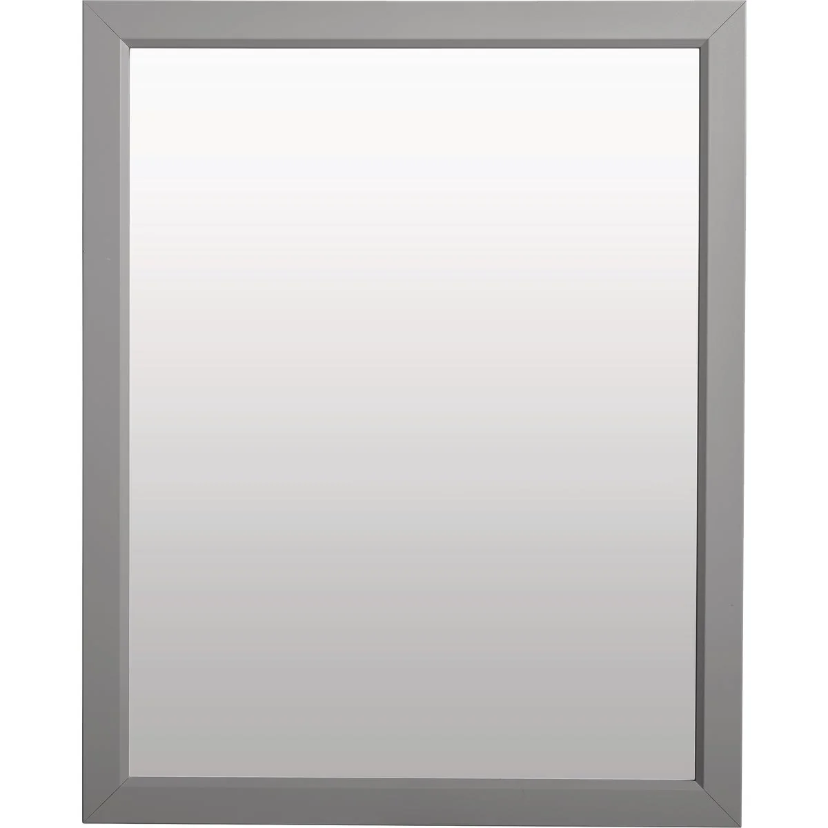 Unique Zenna Home 20 In. x 25 In. Dove Gray Framed Wall Mirror Official