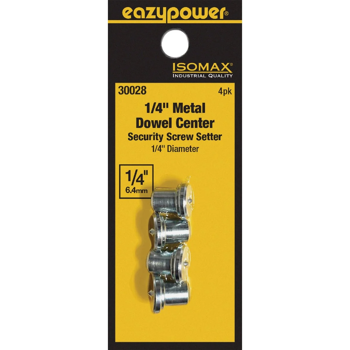 Trendy Eazypower Corporation 1 4 In. Steel Plated Dowel Center 4-Pack Official