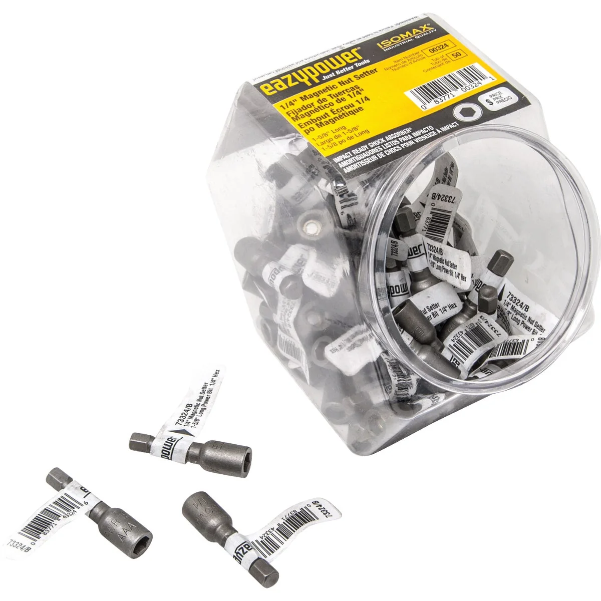 Environmentally Friendly Eazypower 1 4 In. Magnetic Nut Setter Bit 1-5 8 In. 50-Tub Fashionable
