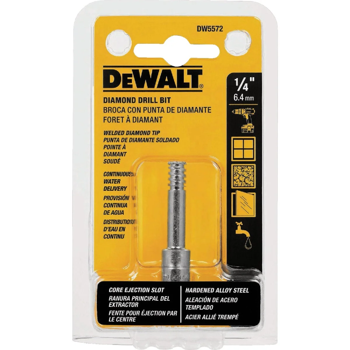 Outstanding DEWALT 1 4 In. Diamond Drill Bit Versatile