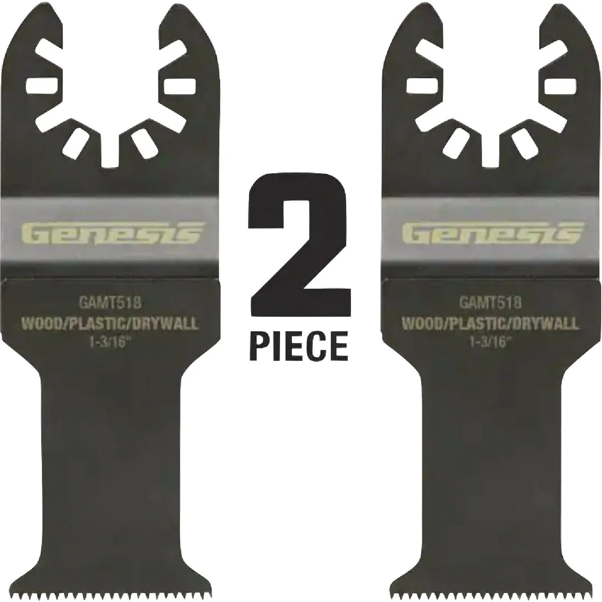 Fine Crafted Genesis 1-3 16 In. HCS Thin Flush Cut Oscillating Blade 2-Pack Environmentally Friendly