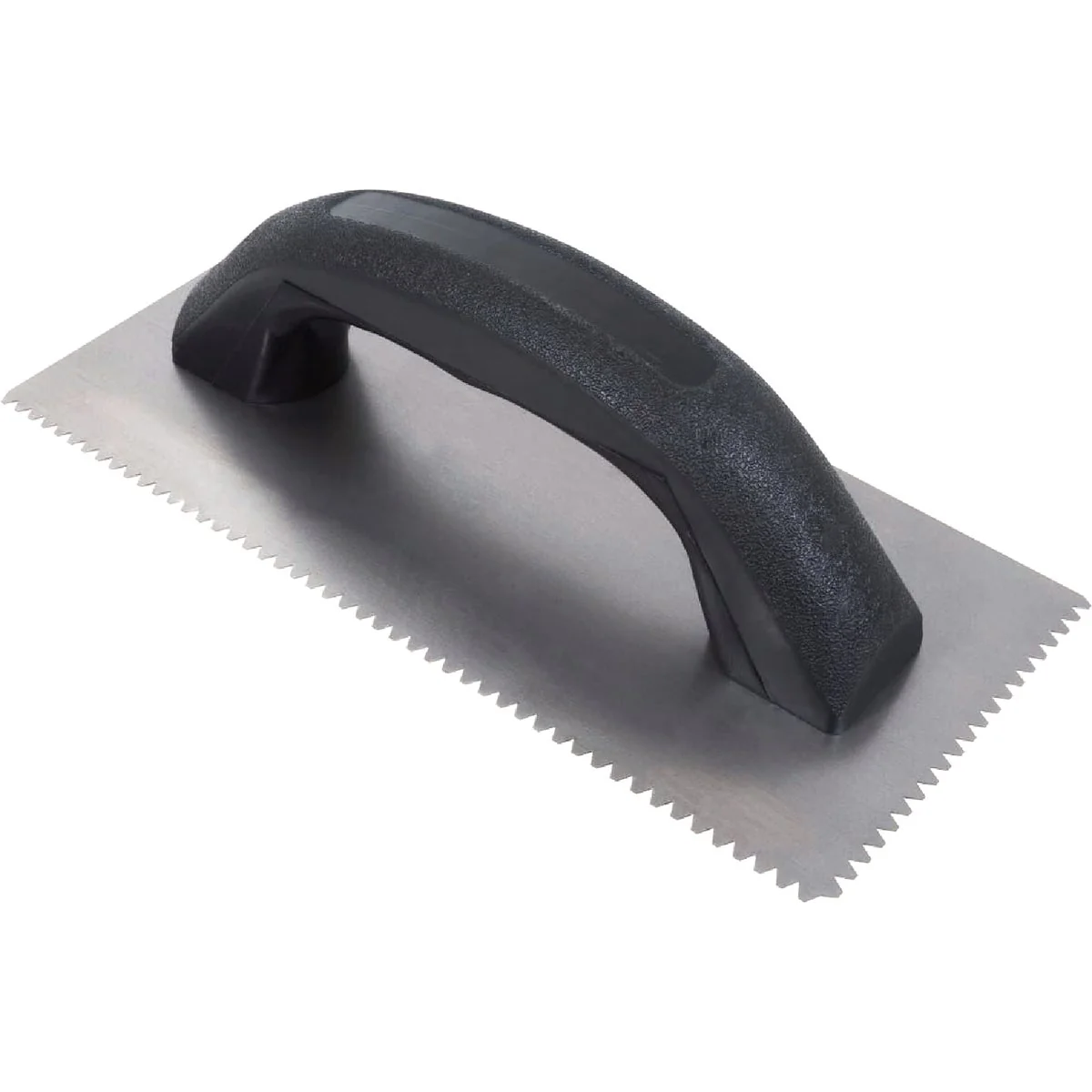 Elegant Roberts 9 In. x 1 8 In. x 1 16 In. Steel Economy Flat Top V-Notched Trowel Contemporary