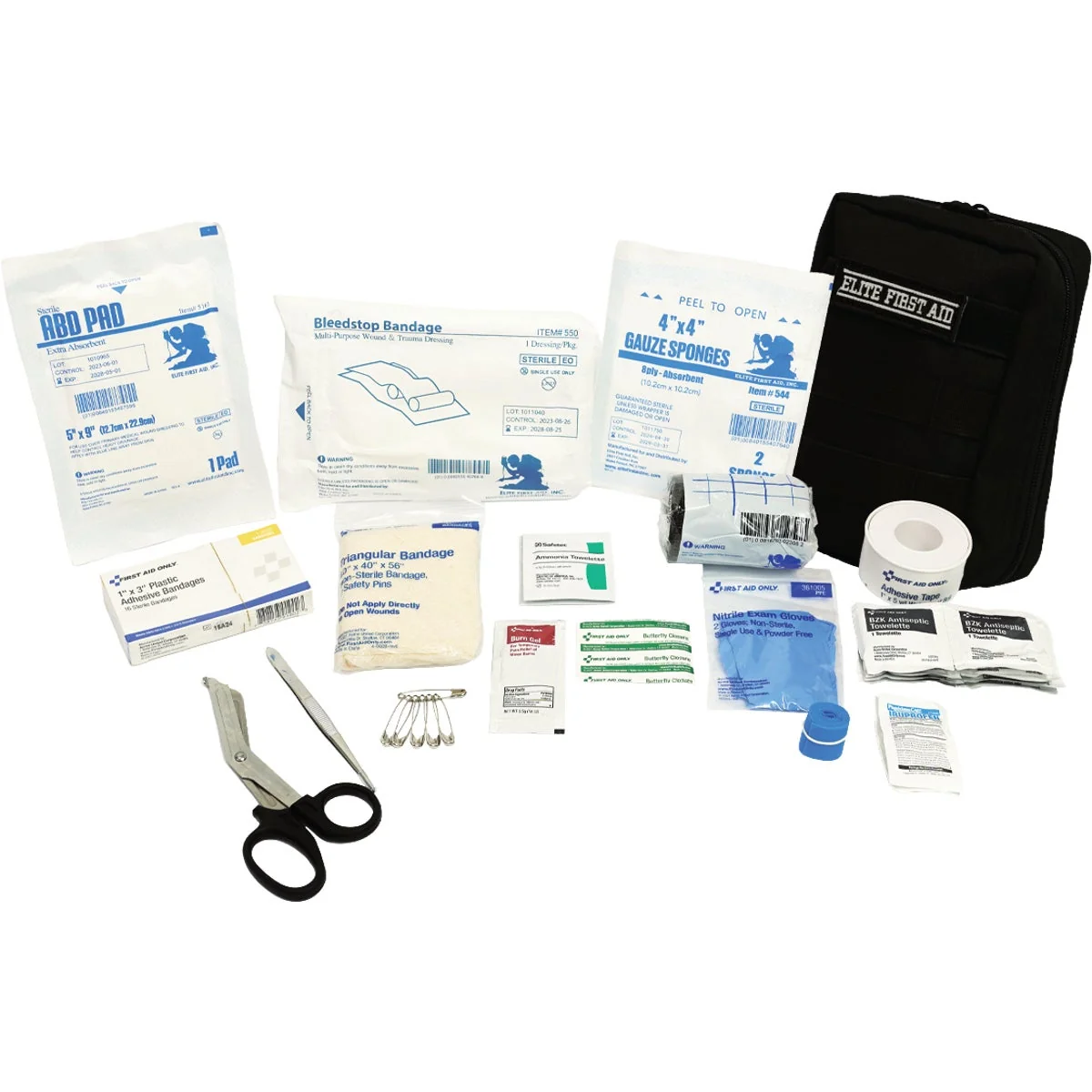 Eco-Friendly First Aid Only Tactical IFAK Black First Aid Kit Sustainable