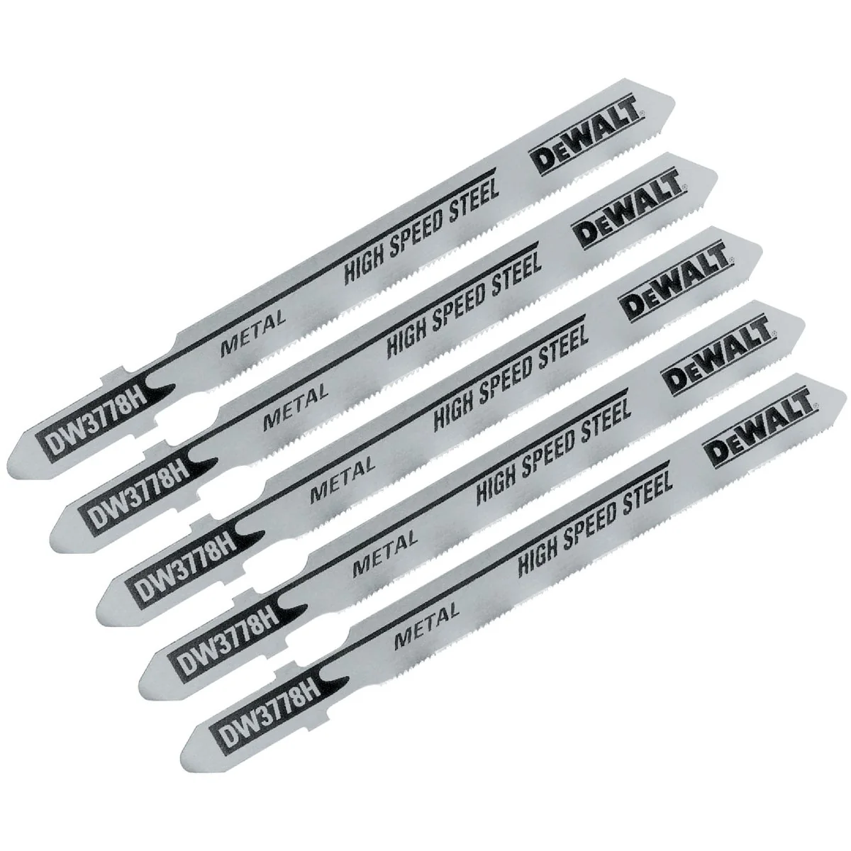 Original Design DeWalt 3 In. x 36 TPI T-Shank HCS Jig Saw Blade for Metal 5-Pack Superior