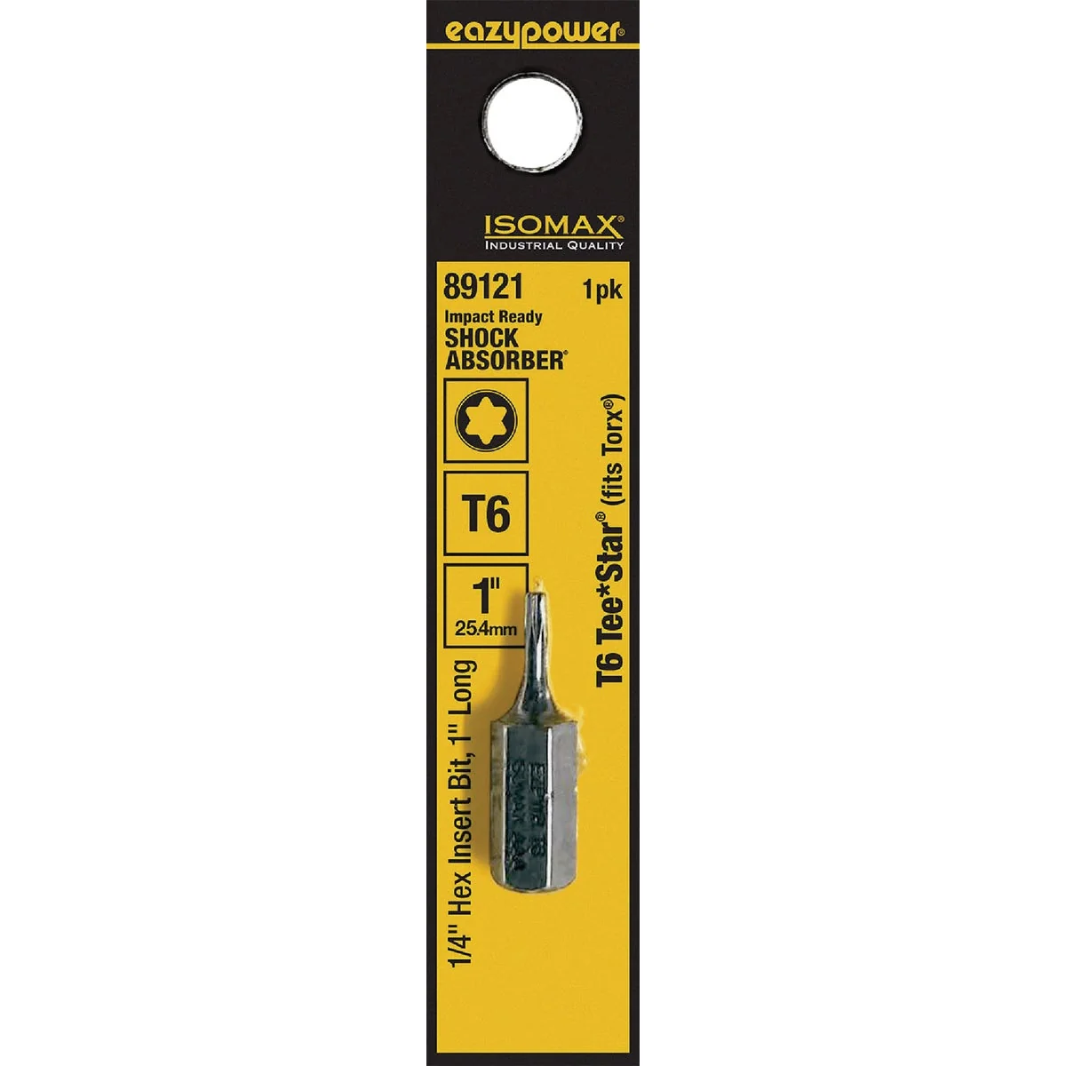 Trusted Eazypower Corporation T6 TORX Insert Hex Screwdriver Bit Eco-Friendly