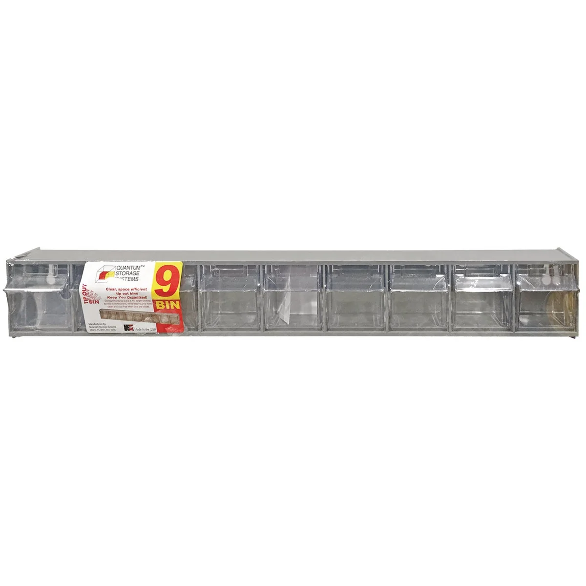 Quality Quantum Storage Small Gray Storage Tip Out Parts Bin Efficient