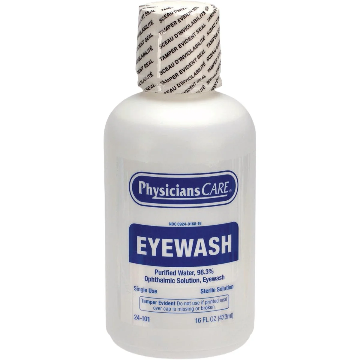 Excellent First Aid Only 16 Oz. Screw Cap Eyewash Refill Bottle Artisan