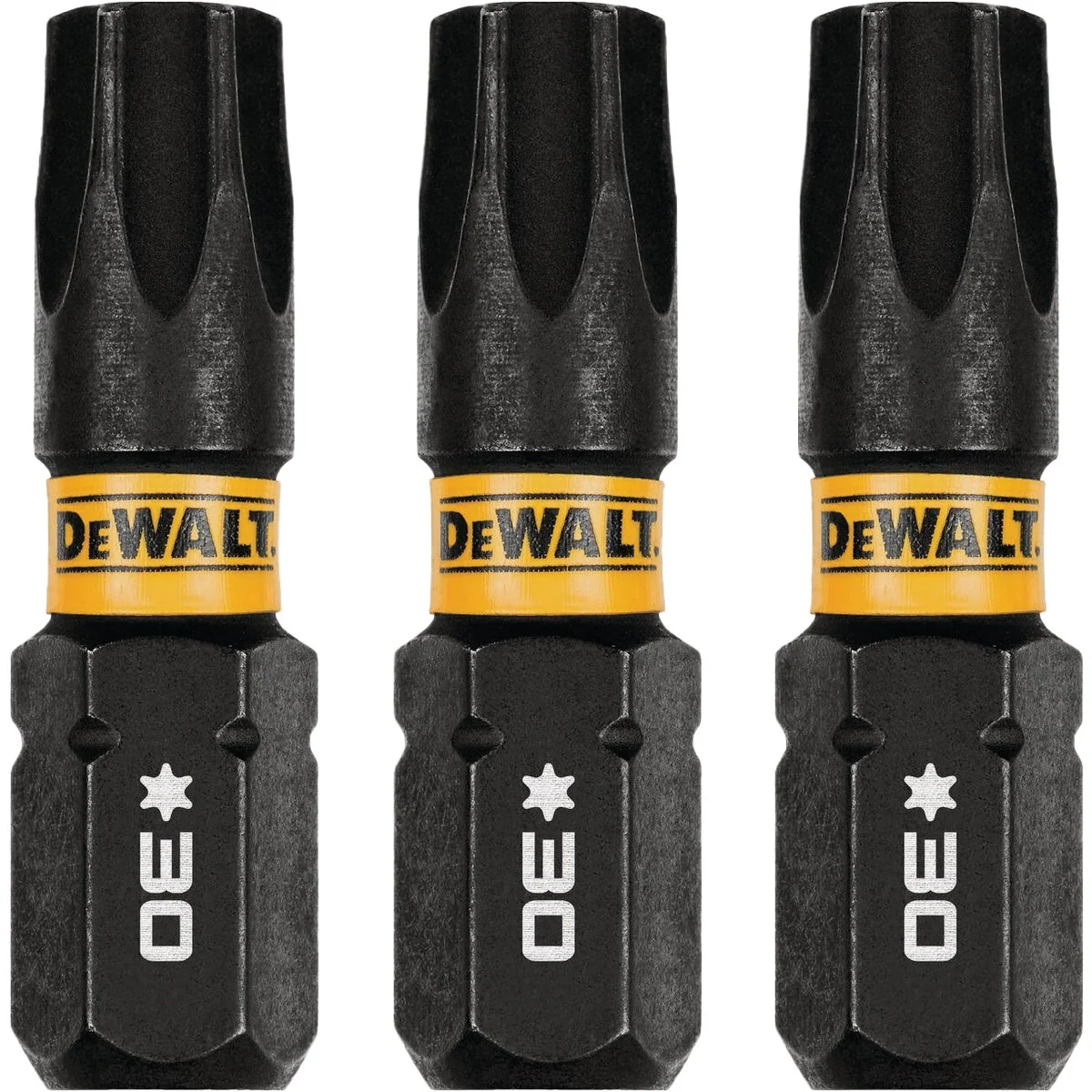 High-Quality DEWALT Elite Series 1 In. T30 Torx Impact Screwdriver Bit 3-Pack Sustainable