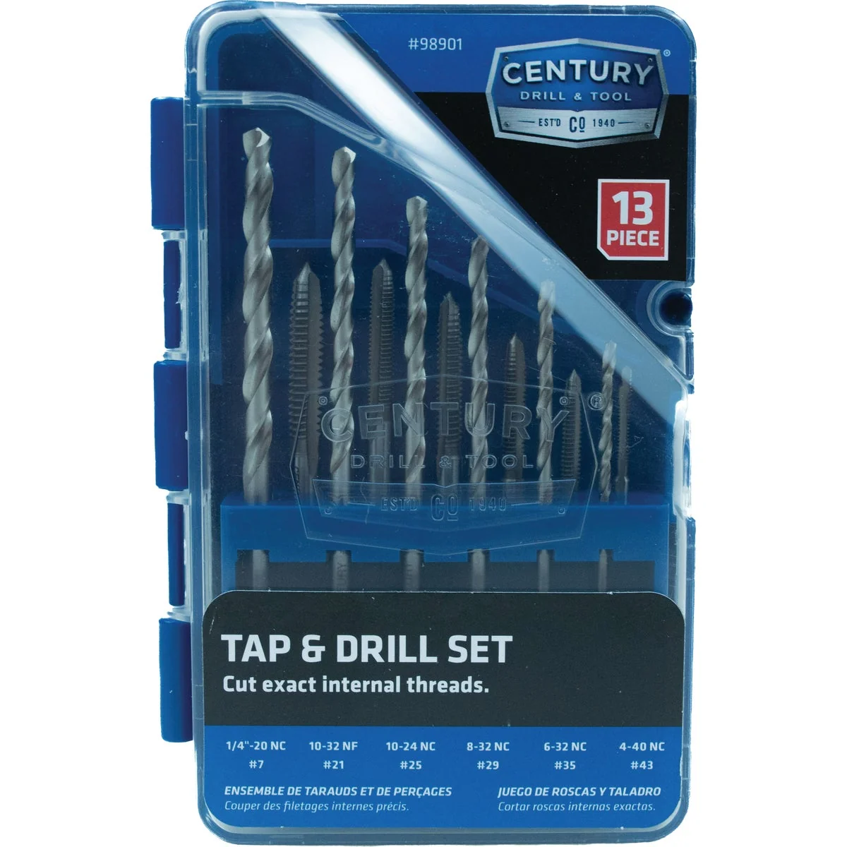 Smart Century Drill Tool Tap Die Set 13-Piece Carefully Designed