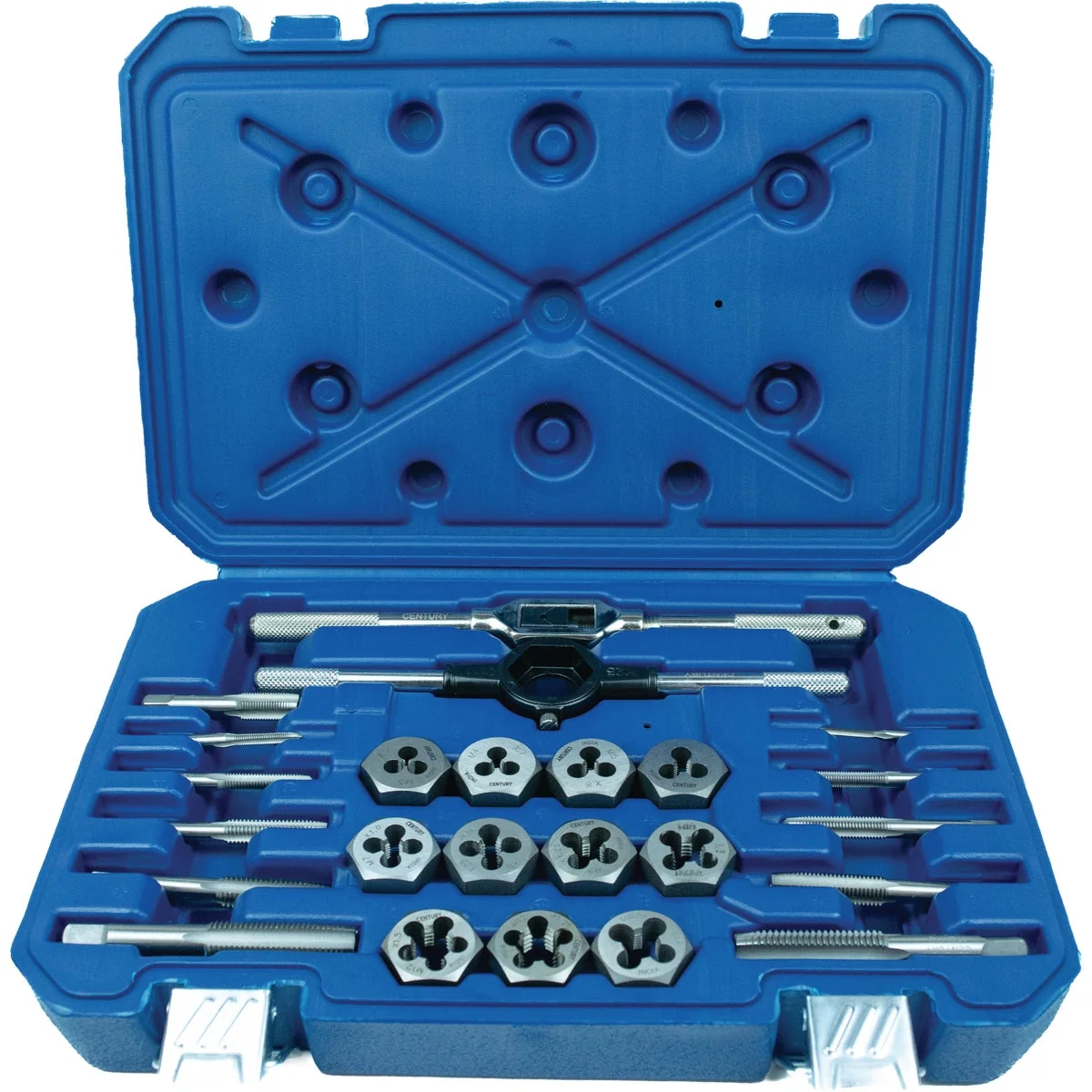 Superior Century Drill Tool Metric Tap Die Set 24-Piece Enhanced