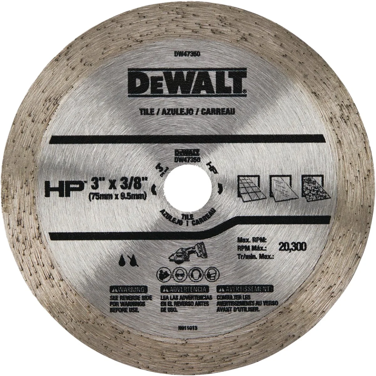 Classic DEWALT 3 In. HP Continuous Tile Blade Outstanding