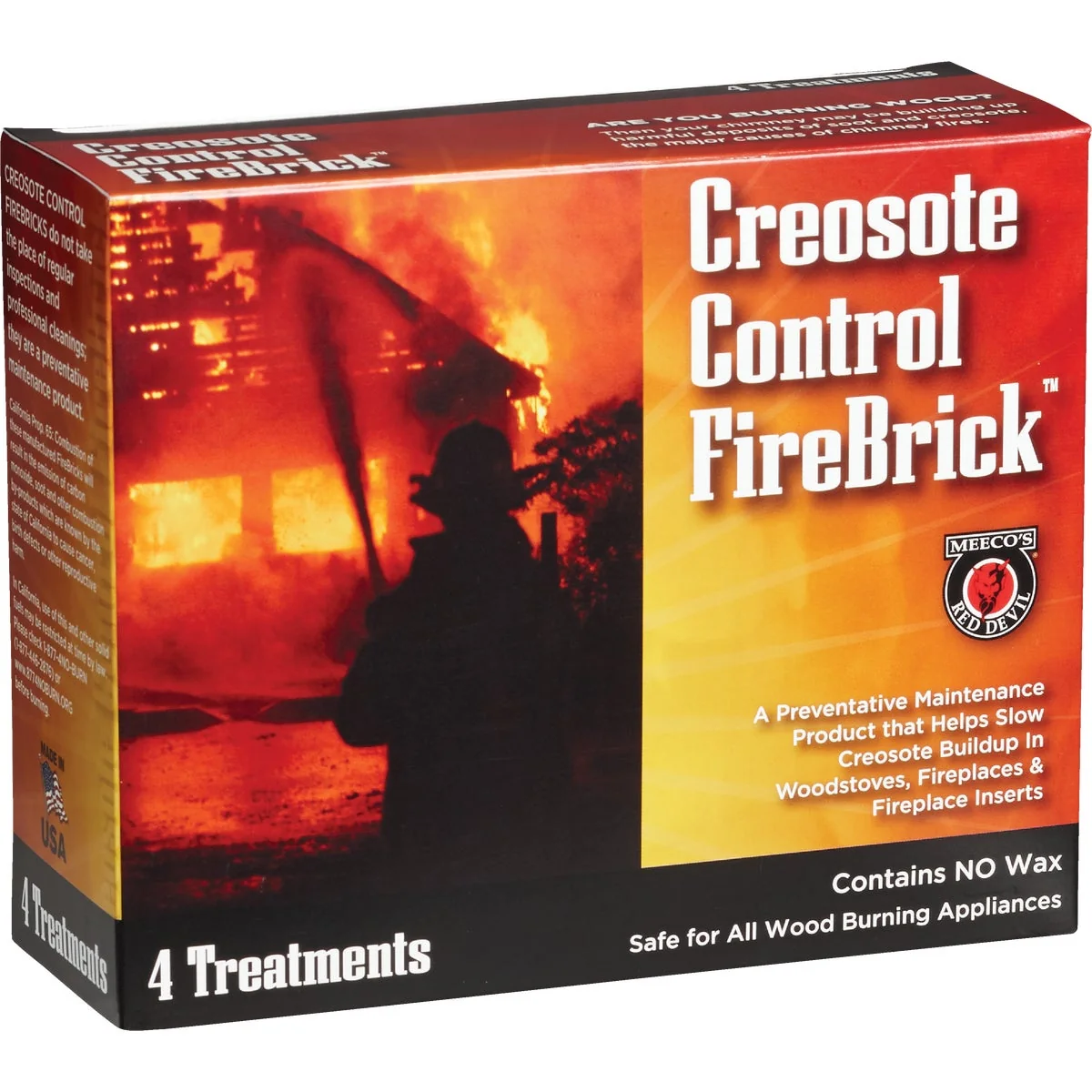 Proven Meeco’s Red Devil Creosote Control FireBrick 2-1 2 Lb. Block Creosote Remover Fine